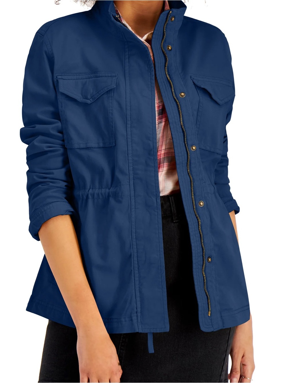 Nordstrom Caslon Navy Utility Jacket LIKE NEW!